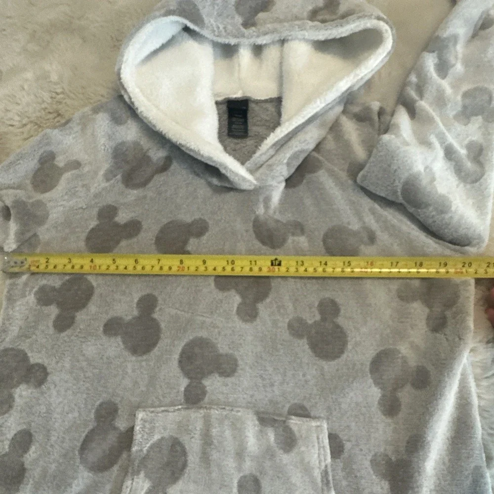Disney Womens Fleece Lounge Hoodie Sherpa Size Medium Mickey Loungewear‎ B